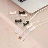 Adhesive Cable Clips 20-Pack – ABS, 8mm Max & Self-Adhesive White