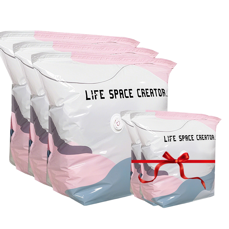 Vacuum Storage Bags – 75% Space Saving, Pump-Free & Reusable