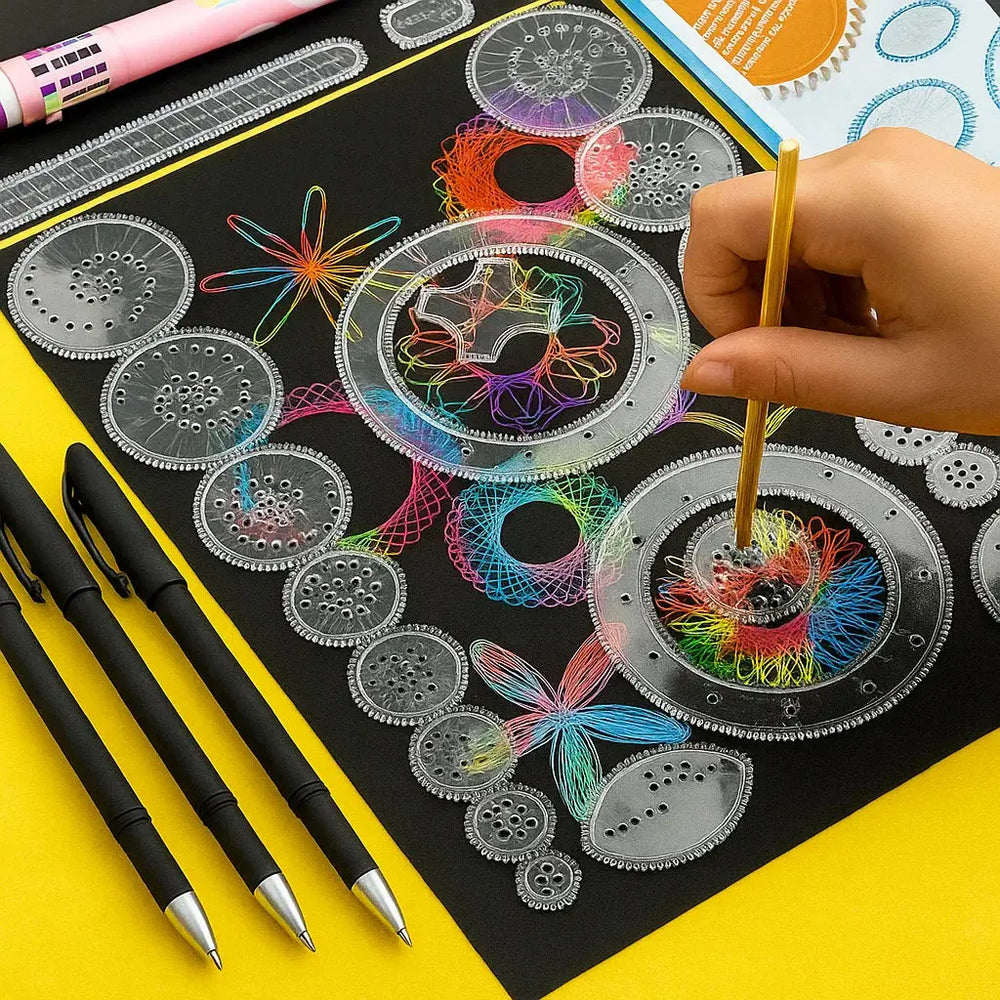 22-teiliges Spiral-Lineal-Set – Präzises Zeichnen & Kreatives Design für Künstler und Schüler