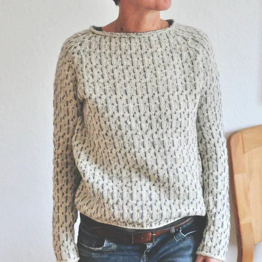 Enhanced Product Title: Kristine™ Cozy Textured Knit Sweater for Ultimate Comfort and Style

This title includes keywords that potential customers might search for, such as "cozy," "textured," "knit," and "sweater," while also highlighting the product's c