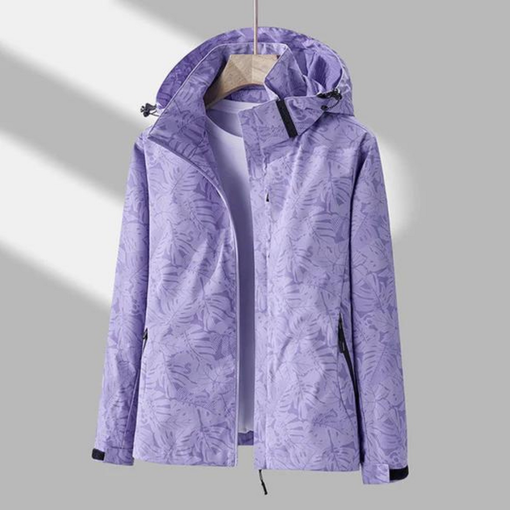 Sophie waterproof windbreaker in Purple