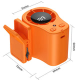 Mini Clip Fan – Rechargeable 4000mAh, 3 Speeds & LED Display for Car & Desk