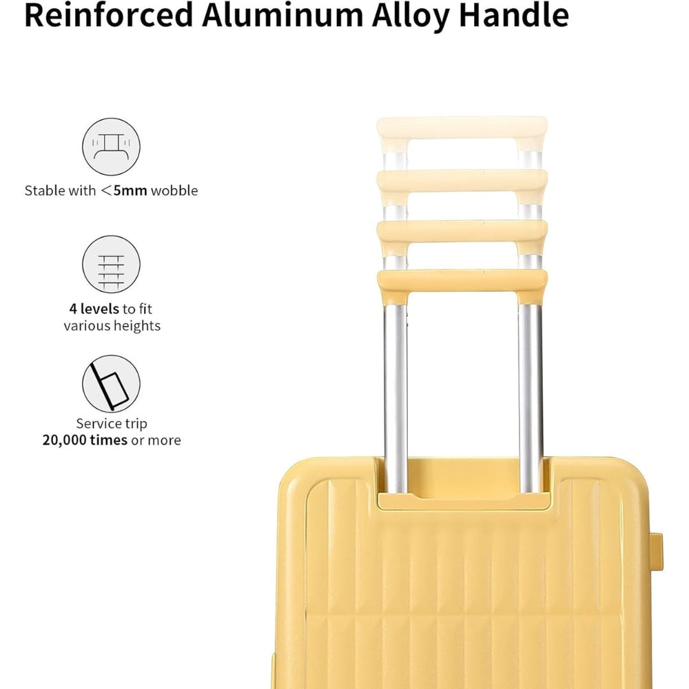 Optimized Product Title: **Airline-Approved 20" Carry-On Luggage - Durable Triple-Layer PC Shell with 3:7 Split Design for Easy Packing** 

This title includes relevant keywords while highlighting key features to attract potential buyers.