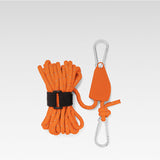 Tent Guy Line with Pulley System – 190kg Capacity, Reflective, Aluminum Alloy