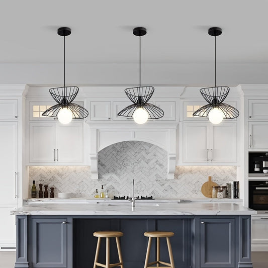 Pendant Light – Retro Black Design, Adjustable Industrial Metal Shade