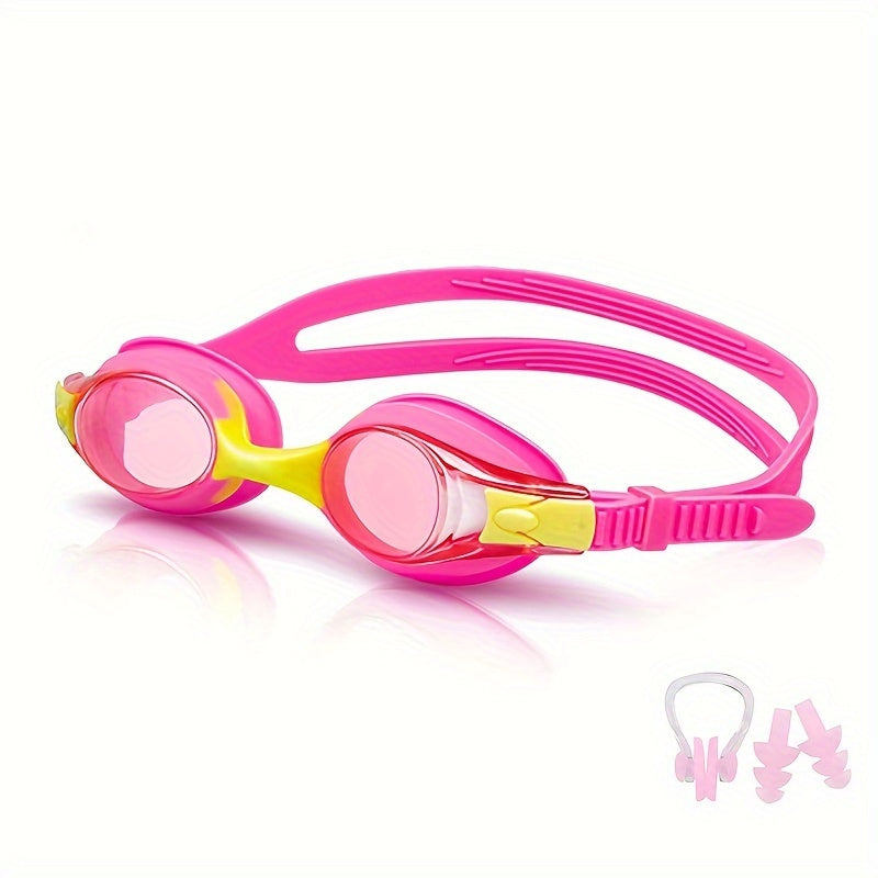 Kids Swim Goggles – Anti-Fog, Leak-Proof Silicone, Adjustable Strap, Ages 3–12