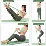Full-Body Resistance Band Set – 4-Tube Design, Non-Slip NBR Foam Handles