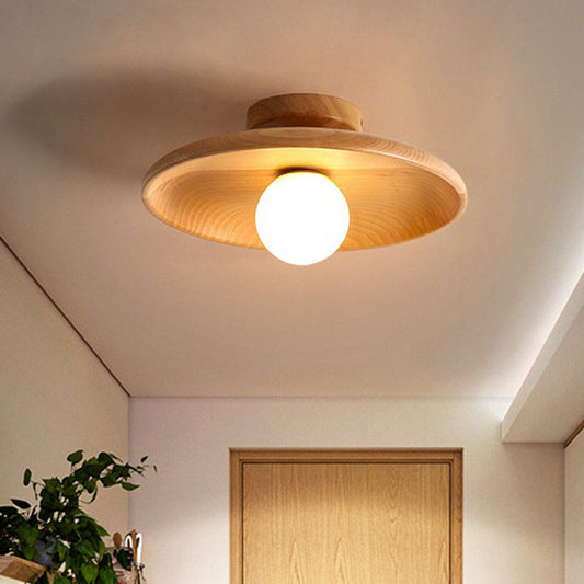 Wooden Ceiling Light – Modern Style, Minimalist Design & Semi-Flush Mount
