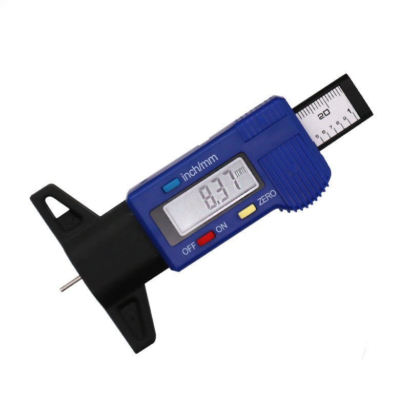 Digital Tire Tread Depth Gauge – LCD Display, 0.01mm Accuracy & mm/Inch Units
