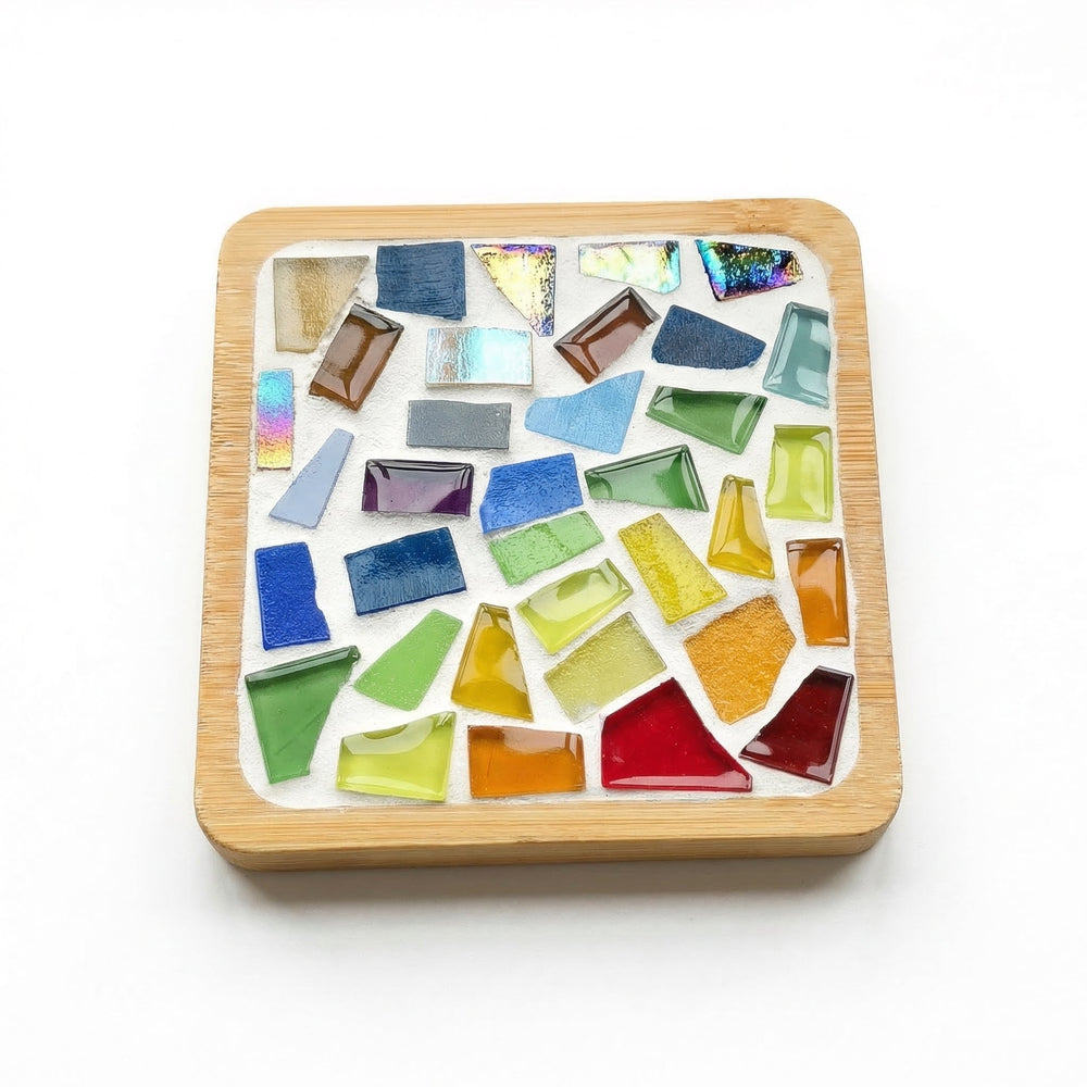 Mosaic Coaster Craft Kit – 12 Designs, Complete Materials & Ages 6+