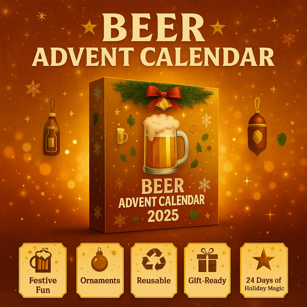 Advent Calendar Beer Style Mini Bottle Ornament Holiday Set