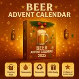 Advent Calendar Beer Style Mini Bottle Ornament Holiday Set