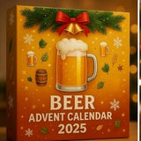 Advent Calendar Beer Style Mini Bottle Ornament Holiday Set
