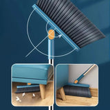 Self-Cleaning Broom & Dustpan Set – Height-Adjustable Handle, 360° Swivel Head & Dust Trap
