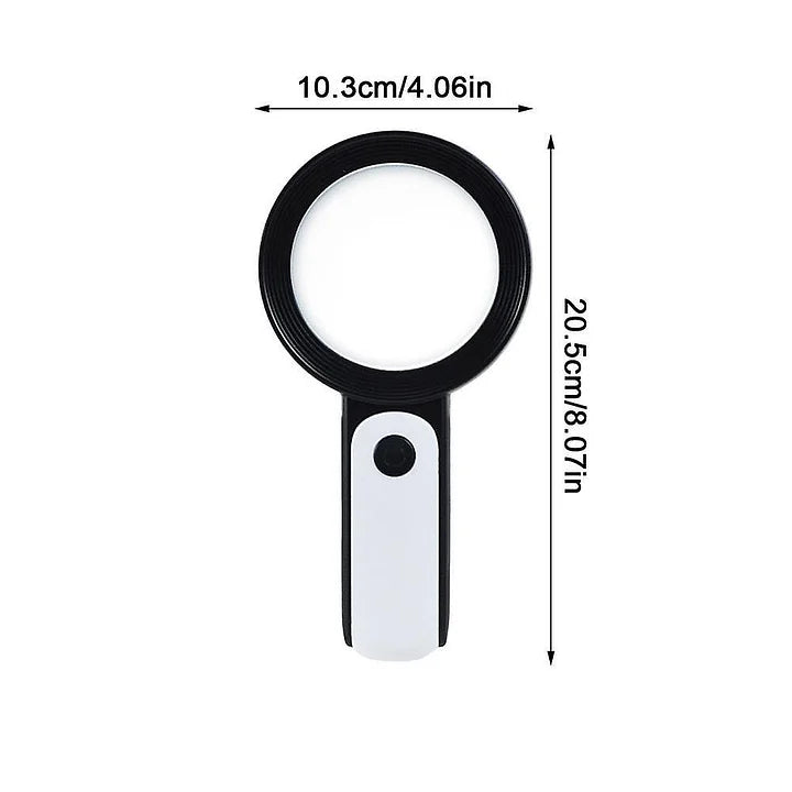 ZoomXpert – 30x Handheld Magnifying Glass for Seniors