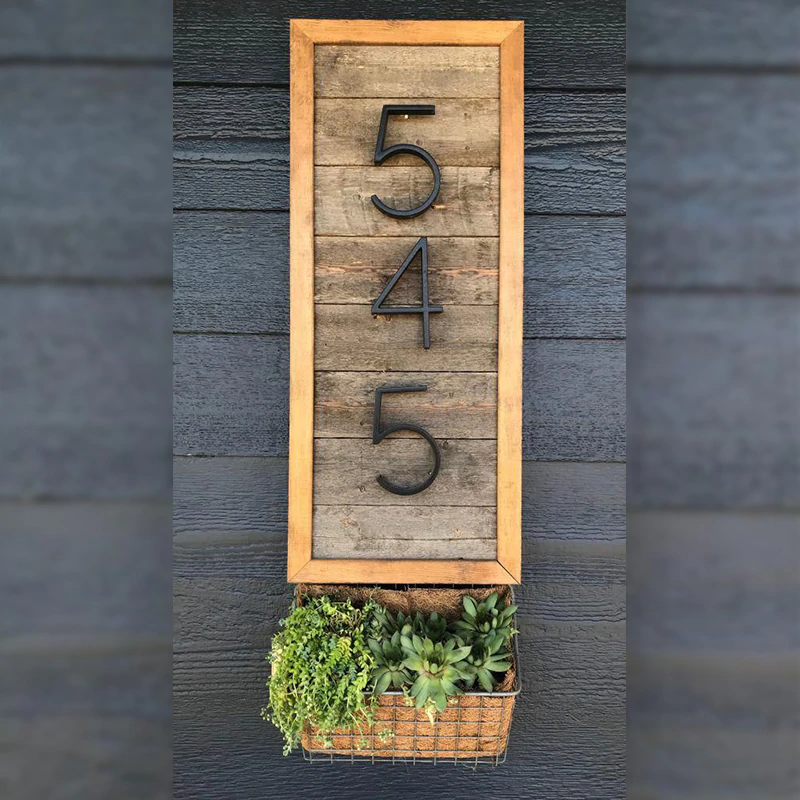 Modern House Number – Weatherproof Zinc Alloy, 12cm & Rust-Resistant