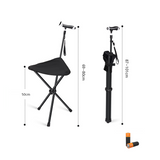 Folding Walking Cane with Seat – Height-Adjustable 80-101 cm & 100 kg Capacity
