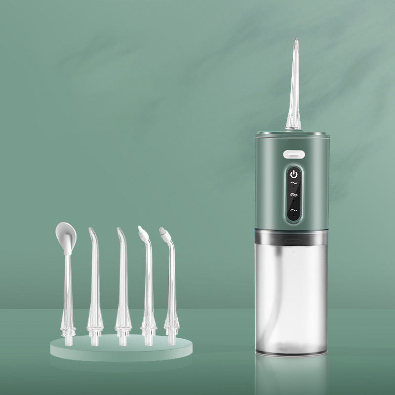 Electric Dental Water Flosser – 3 Pressure Settings, Rechargeable & Nozzle Set