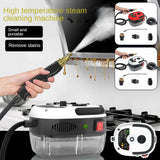 2500W High-Pressure Steam Cleaner - 6 Adjustable Settings for Home & Kitchen Deep Cleaning