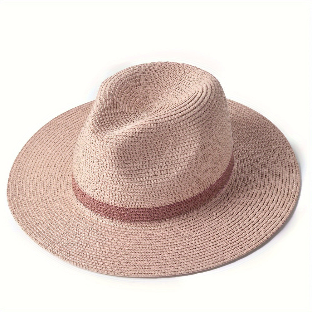 Enhanced Product Title: "Stylischer Panama Sonnenhut mit Breiter Krempe aus Papierfaser – UV-Schutz & Atmungsaktives Design für Damen und Herren" 

This title includes keywords that potential customers might search for, highlights key features, and specif