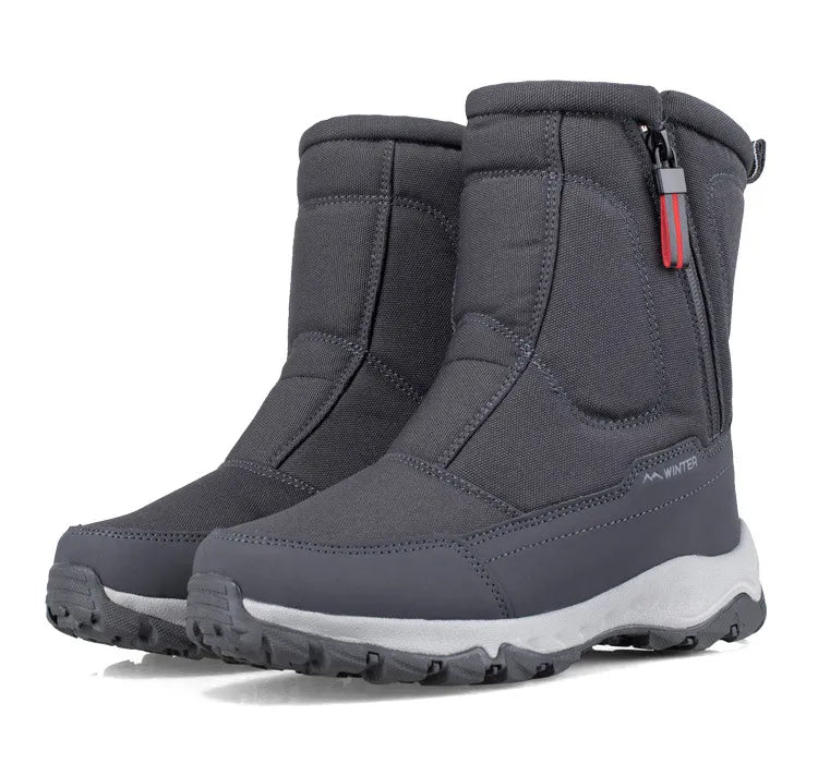 Warm Mid-Height Winter Snow Boots