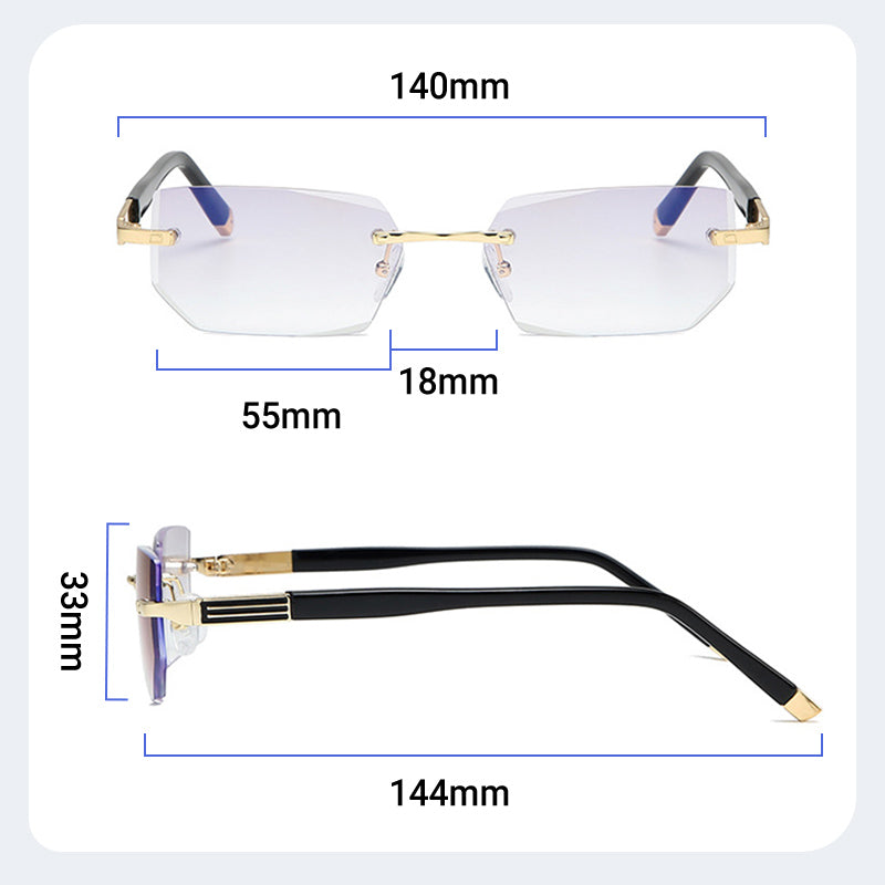 Progressive Reading Glasses – Blue Light Filter, TR90 Frame & +1.00 to +4.00