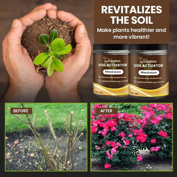 Optimized Product Title: "Bodenaktivator-Pulver – Kalium-Mineral-Komplex für alle Bodenarten | Optimale Bodenverbesserung & Nährstoffversorgung" 

This title includes relevant keywords while highlighting the product's benefits, making it more appealing fo