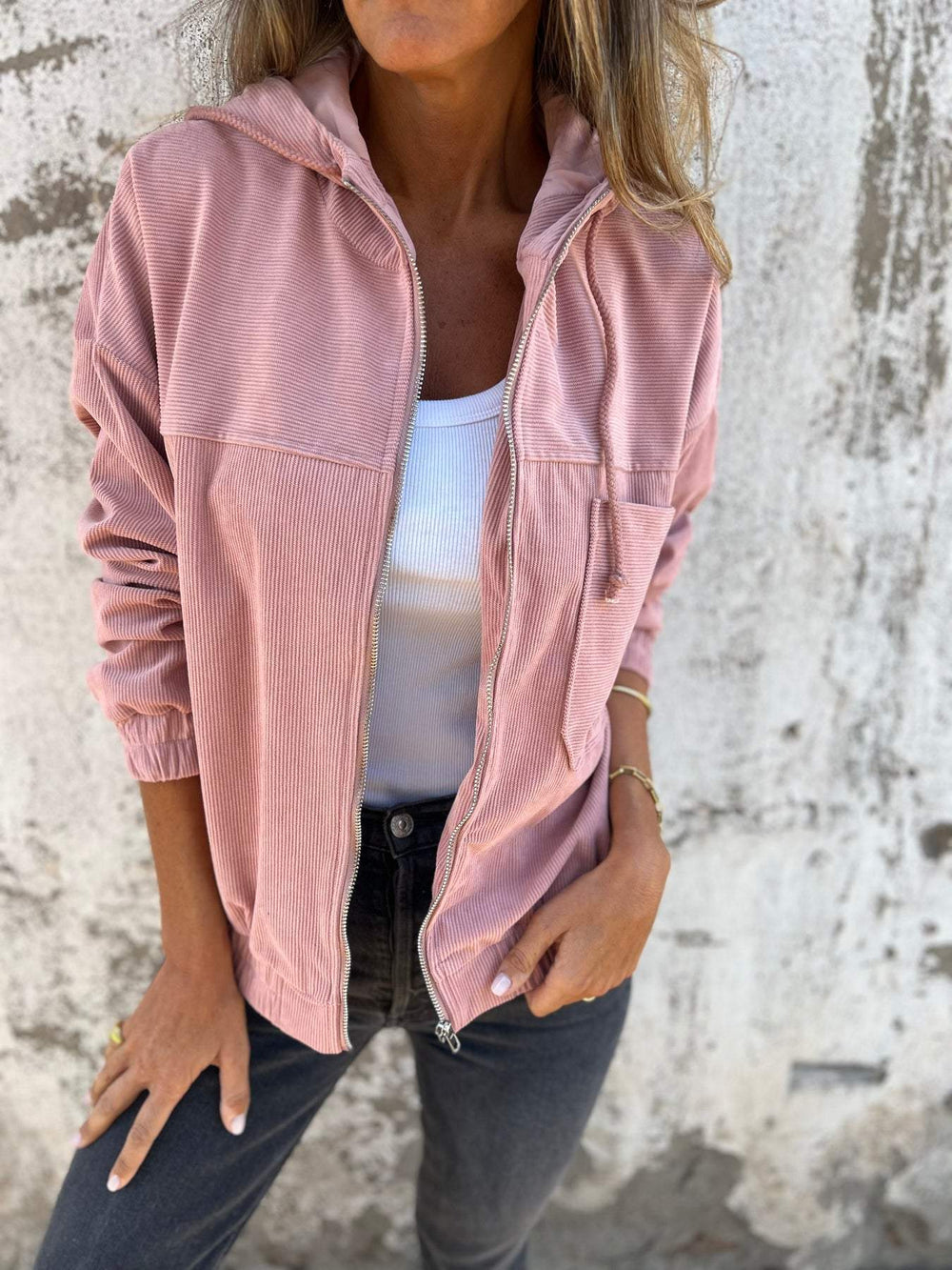 Enhanced Product Title: Concetta Women's Hooded Zip-Up Leisure Jacket - Stylish & Comfortable Outerwear for Everyday Wear

This optimized title includes relevant keywords while maintaining clarity and appeal for potential buyers.