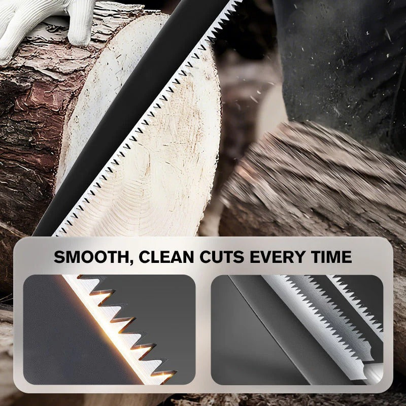 Garden Pruning Saw – SK5 Carbon Steel Blade, Cuts 35cm Branches & Ergonomic Handle
