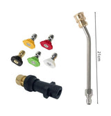 Pressure Washer Telescopic Extension Wand – 275 Bar, 1/4" Quick-Connect & Nozzle Set
