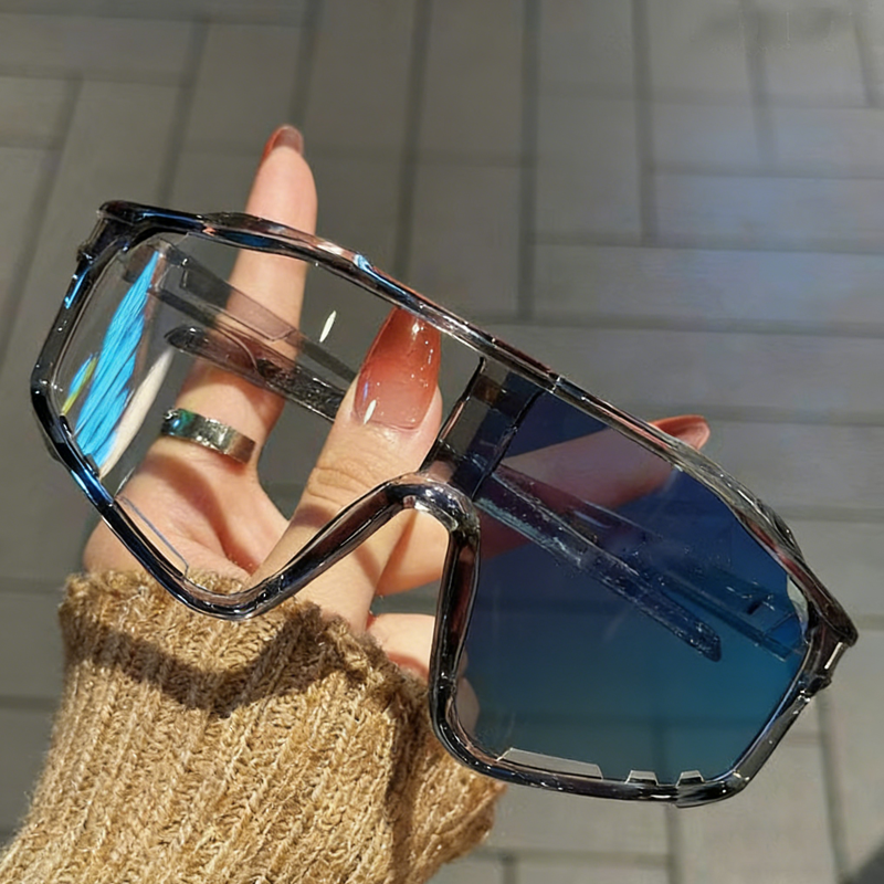 Unisex Sport Sunglasses – Photochromic Lenses, Rimless Design & Polycarbonate Frame