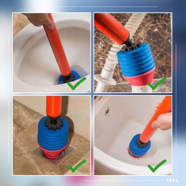 Compressed Air Drain Cleaner – 8.3 Bar Pressure, ABS Handle & Chemical-Free