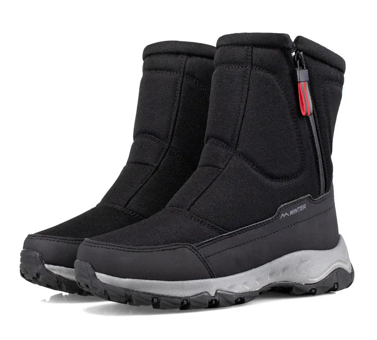 Warm Mid-Height Winter Snow Boots