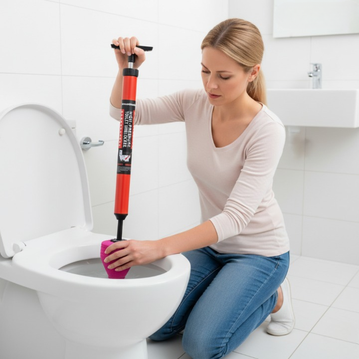 Compressed Air Drain Cleaner – 8.3 Bar Pressure, ABS Handle & Chemical-Free