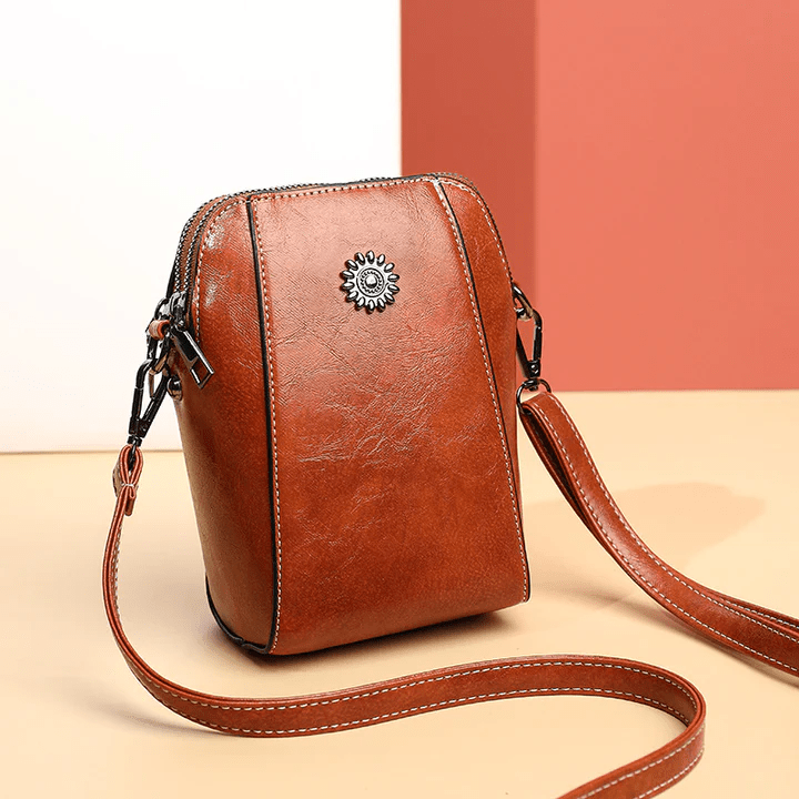 Optimized Product Title: **Kleine Lederoptik Crossbody-Tasche mit Verstellbarem Riemen & Mehreren Fächern – Stilvolle Damenhandtasche für Alltag und Freizeit**