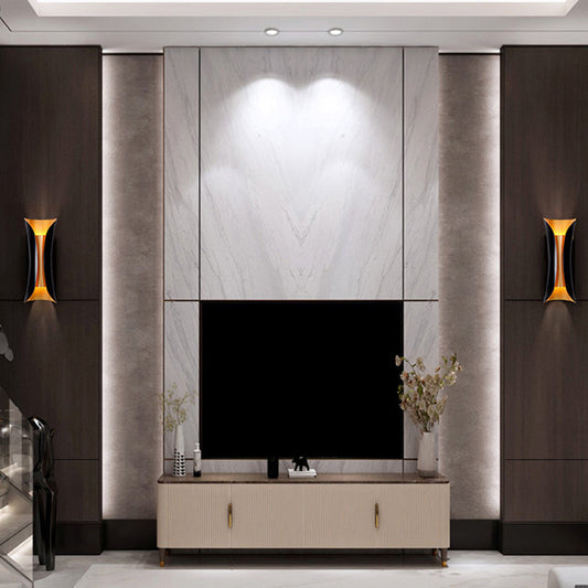 Curl Wall Sconce – Modern Design, Black Metal Finish &amp; Two-Light Build