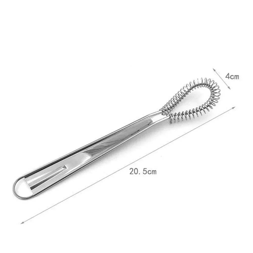 Stainless Steel Spring Whisk – Coil Spring Mechanism, Lump-Free Sauces & Easy Clean