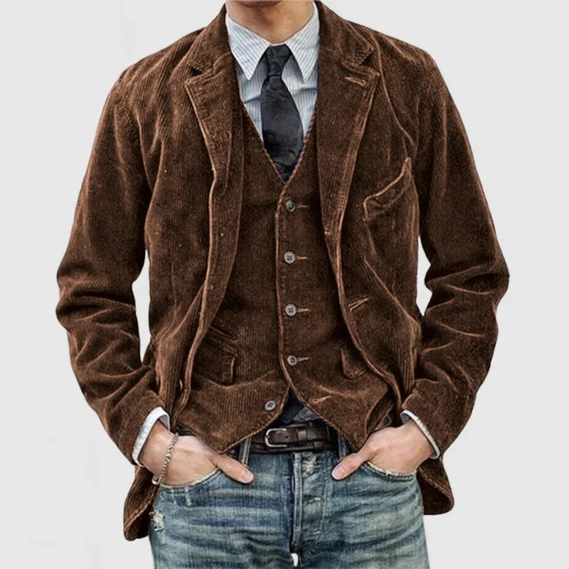 Alexander – Vintage Men's Blazer and Vest Set