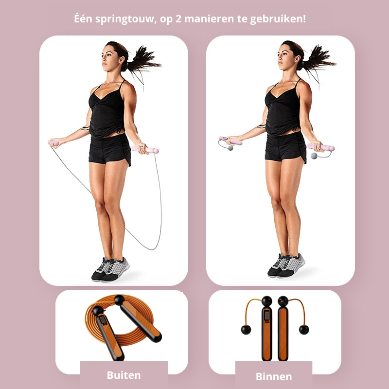Enhanced Product Title: "Kabelloses Springseil mit Zähler – Platzsparendes Design für Effizientes Training" 

This title includes relevant keywords while emphasizing the product's unique features and benefits, making it more appealing for Google Shopping