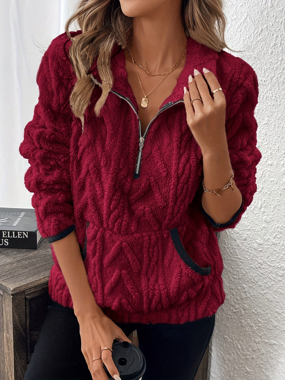 Nancy™ Cozy Fluffy Sweater - Soft & Stylish Pullover for Ultimate Comfort