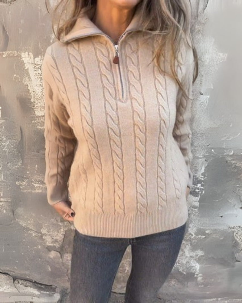 Enhanced Product Title: Rosalia™ Premium Half-Zip Freizeit Pullover for Women - Stylish & Comfortable Casual Sweater

This title includes relevant keywords and provides a clear description of the product, making it more appealing for Google Shopping searc