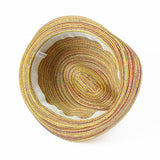 Wide-Brim Straw Sun Hat – Khaki, Fedora Style & UV Protection