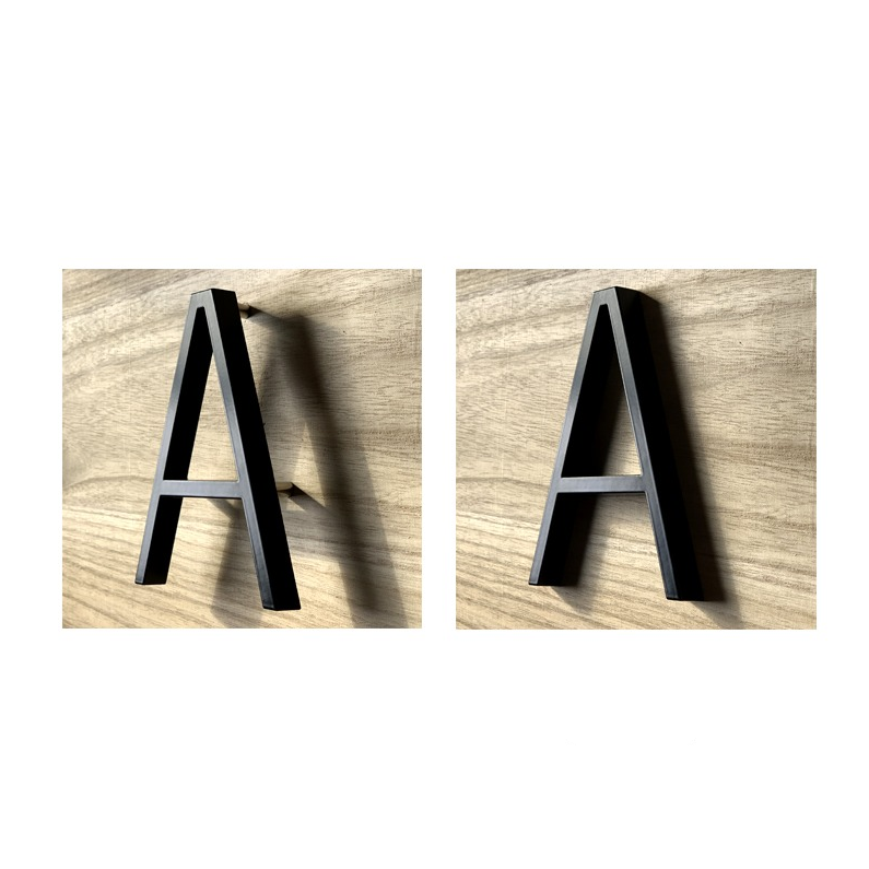 Modern House Number – Weatherproof Zinc Alloy, 12cm & Rust-Resistant