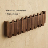 Wooden Wall Hooks | Foldable Piano Key Design Hanger Rack