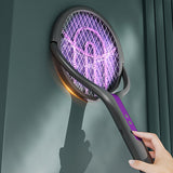 Electric Mosquito Swatter – Telescopic Handle, UV Light & USB Rechargeable