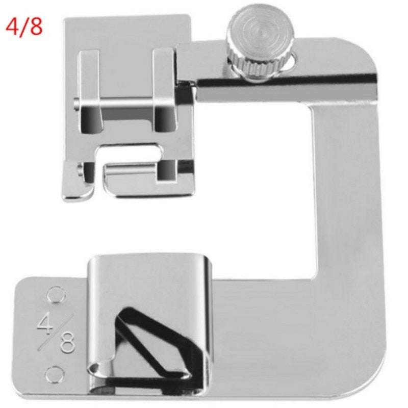 Rolled Hemmer Foot Set – 3-Piece Stainless Steel, 12/18/25mm for Sewing Machines