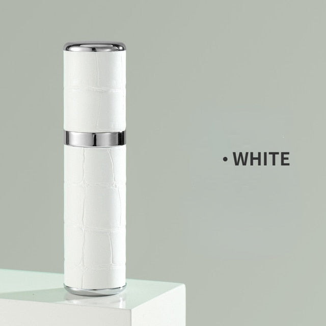 Refillable Travel Perfume Atomizer – 5ml Capacity, Leather Cover & Universal Fit
