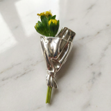 Elegante Blumenvase-Brosche mit kleiner Öffnung für frische Blumenstiele – Perfekte Geschenkidee für Blumenliebhaber