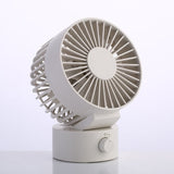 USB Compact Desk Fan – Double Rotor Blades, Whisper-Quiet & 10cm
