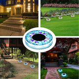 Solar Gartenleuchten Mosaik-Design – 6 LEDs, bis zu 10 Stunden